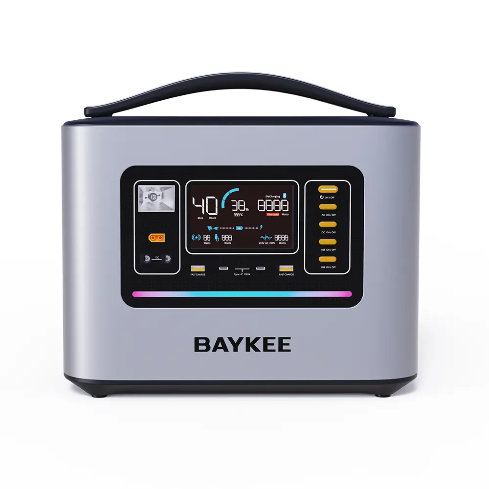 portable power station 1000wh  MS-1500 solar generator 1500w  BAYKEE