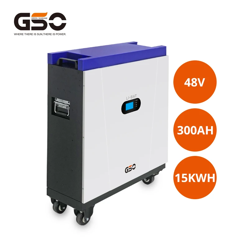 48V 300AH LiFePO4 Solar Battery - Wall-Mounted Home Energy Storage System GSO