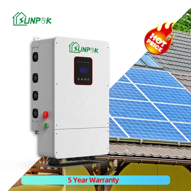 Hybrid Inverter Solar Energy Storage System 5-8kW with Lithium-ion Battery, WIFI Split Phase Solar Panels (Single)  Sunpok