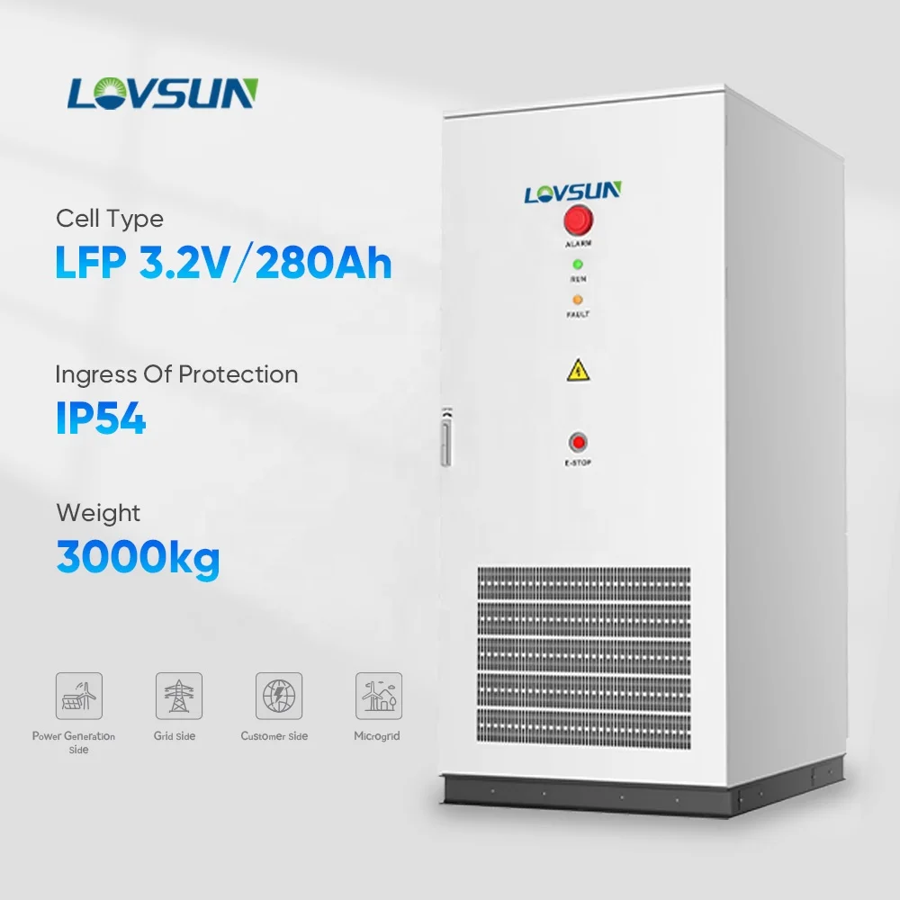 110kW/233kWh Energy Storage System Cabinet - Industrial Hybrid Solar Solution  Lovsun