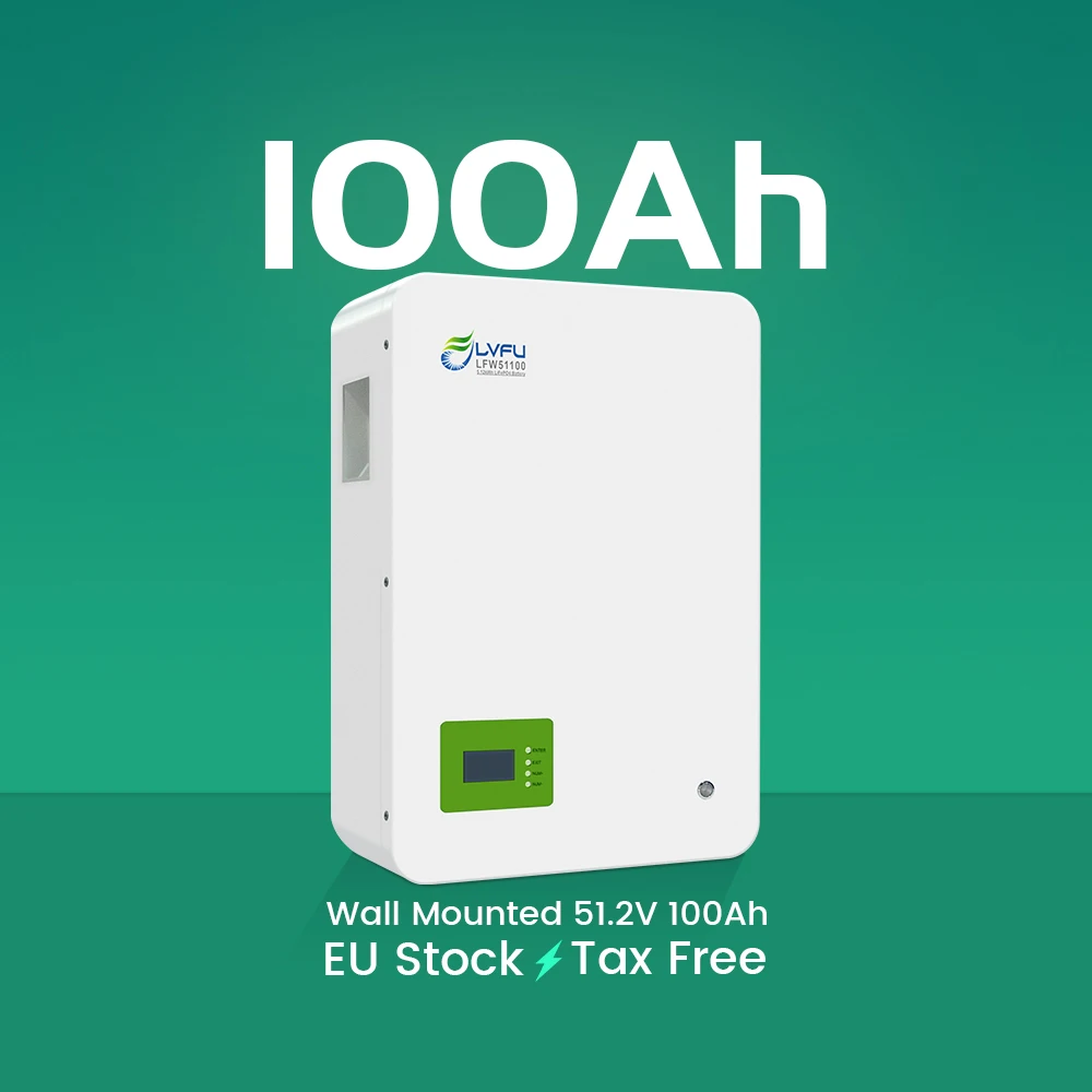 51.2V Wall-Mounted Lithium Ion Batteries for Home Energy Storage LVFU
