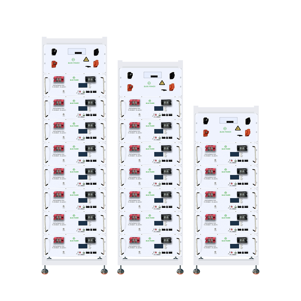 50KWh 100KWh 150KWh 200KWh High Voltage Rack Energy Storage Battery Lifepo4 Lithium Power For Solar