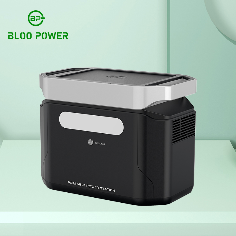 Portable Power Station 1000W 1500W 2400W Lithium Battery Camping 110v 220v With Solar Panel