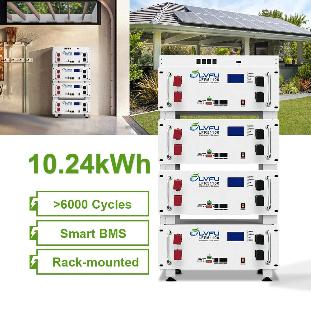 Off Grid Solar System with 10kW/15kW Lithium Battery Storage Units LVFU
