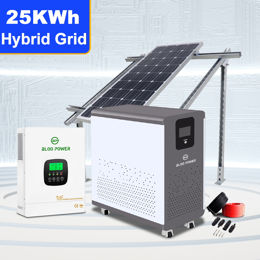 15KWh 20KWh 30KWh Solar Energy System For Home appliances With Lithium Lifepo4 Battery
