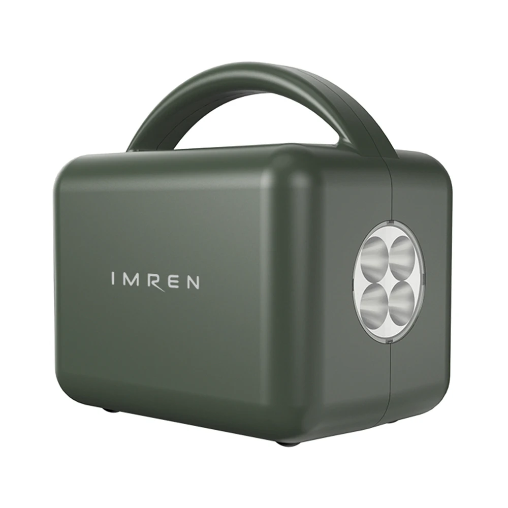 Portable Power Station & Power Bank - 120W Solar Charging, 110V/220V Output for Camping/Emergency IMREN