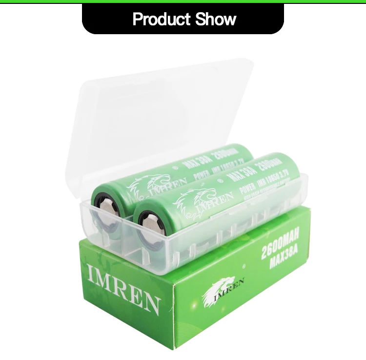 Original 18650 26S 2600mah 3.6V Rechargeable Cylindrical Lithium Ion Cell for flashlight Battery IMREN