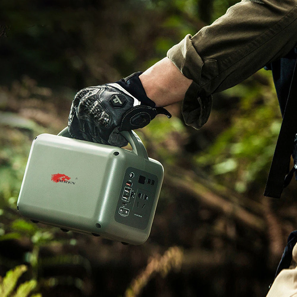 Portable Power Station & Power Bank - 120W Solar Charging, 110V/220V Output for Camping/Emergency IMREN