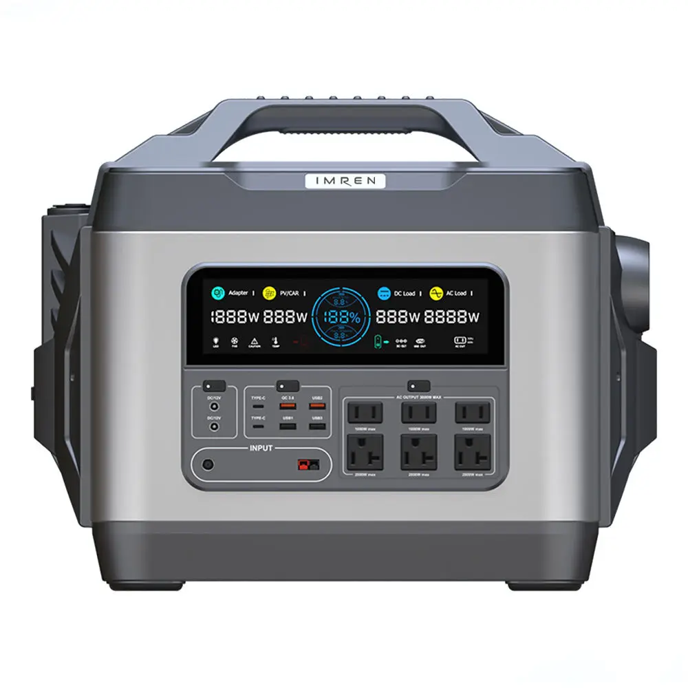 3000Wh Portable Power Station & Solar Generator - Home Backup Power Solution IMREN