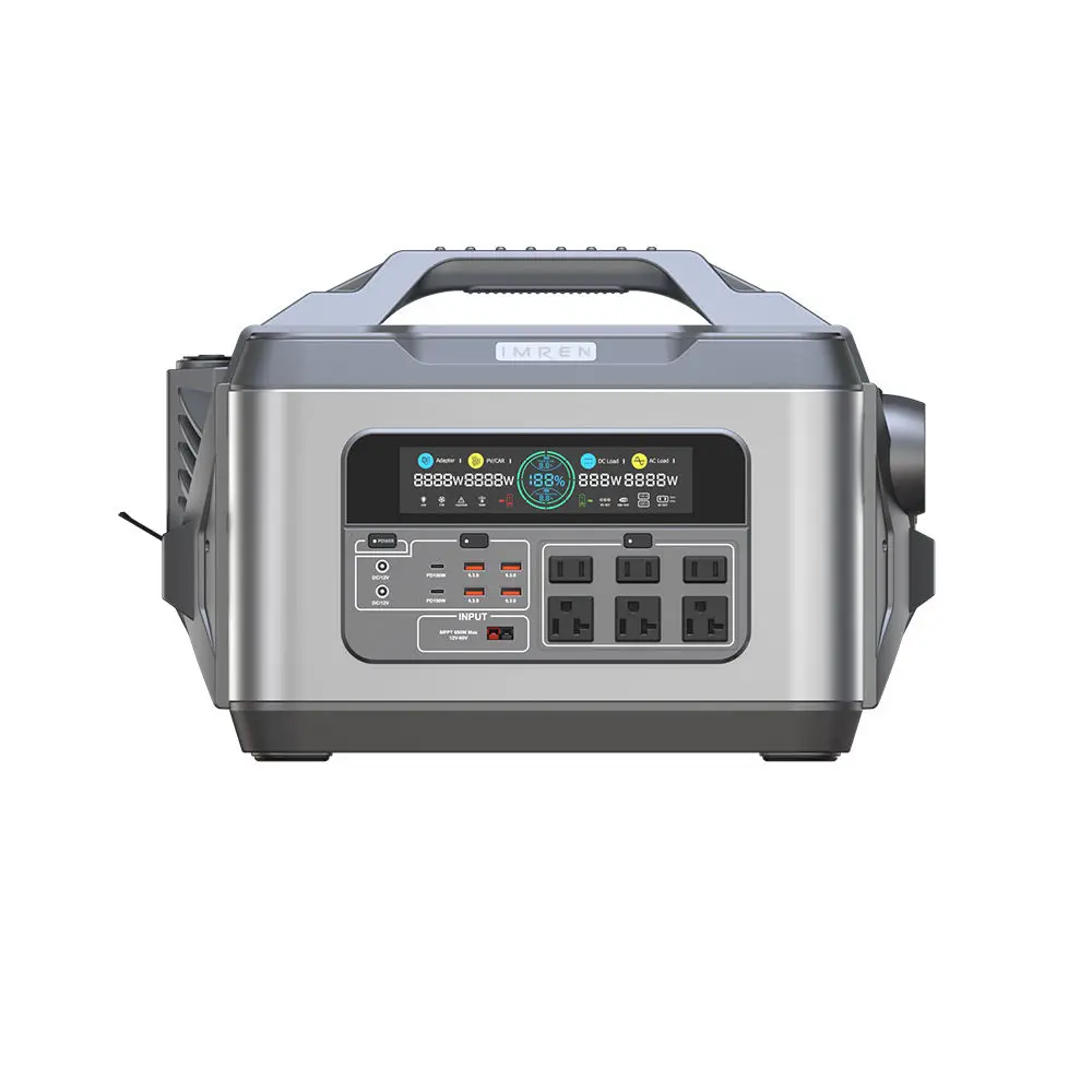 2000W/2220Wh Waterproof Portable Power Station & Solar Generator for Outdoor Camping IMREN