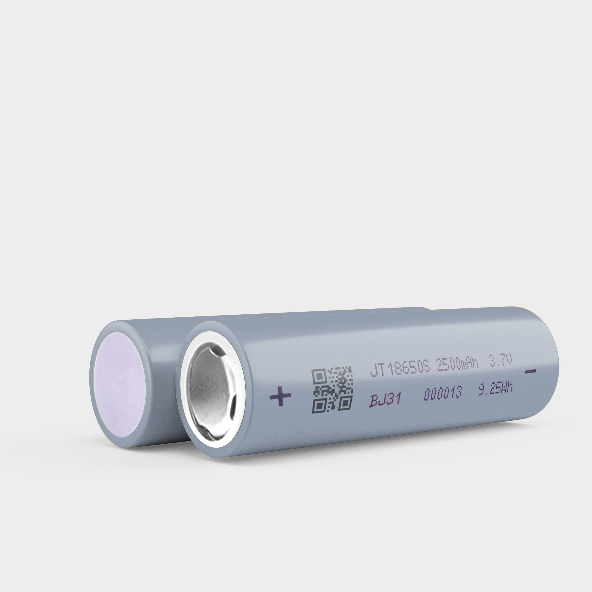 Flat head 18650 3.7V 2500mAh-5C lithium-ion battery