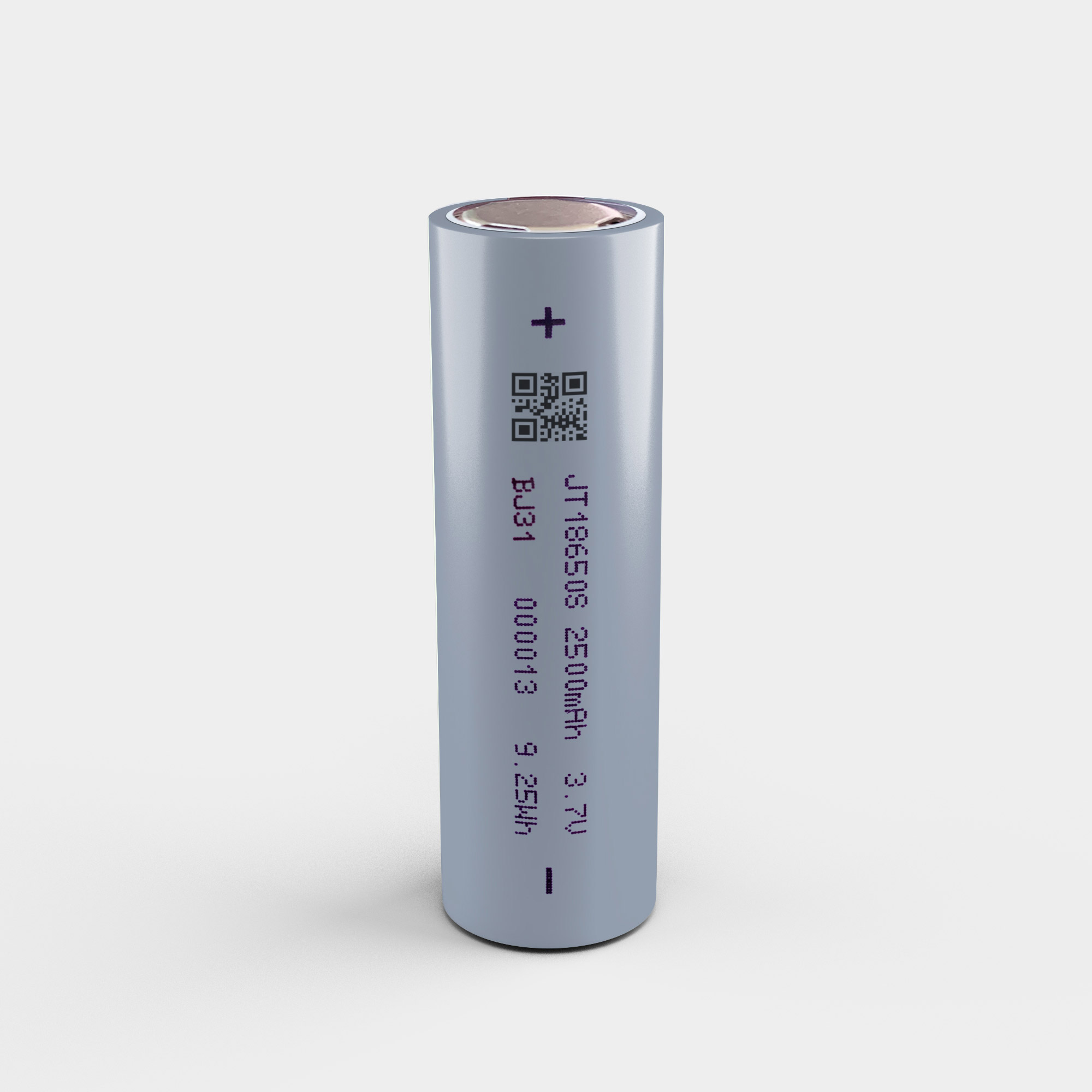 Flat head 18650 3.7V 2500mAh-5C lithium-ion battery