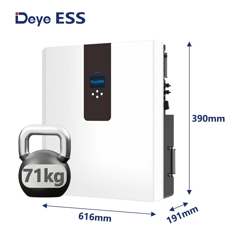 Deye ESS RW-F5.3-2H3: New Wall-Mounted Solar Battery Energy Storage System for Home