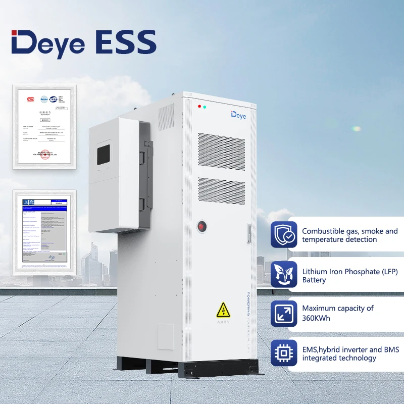 Deye ESS GE-F60: 60kWh All-in-One Hybrid Lithium IP65 Outdoor Cabinet Energy Storage System Battery Container