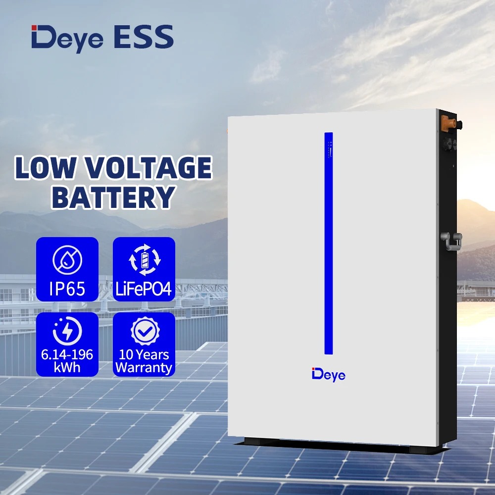 ESS RW-M6.1-B Wall-Mount LiFePO4 120Ah Home Solar Energy Storage Battery Deye