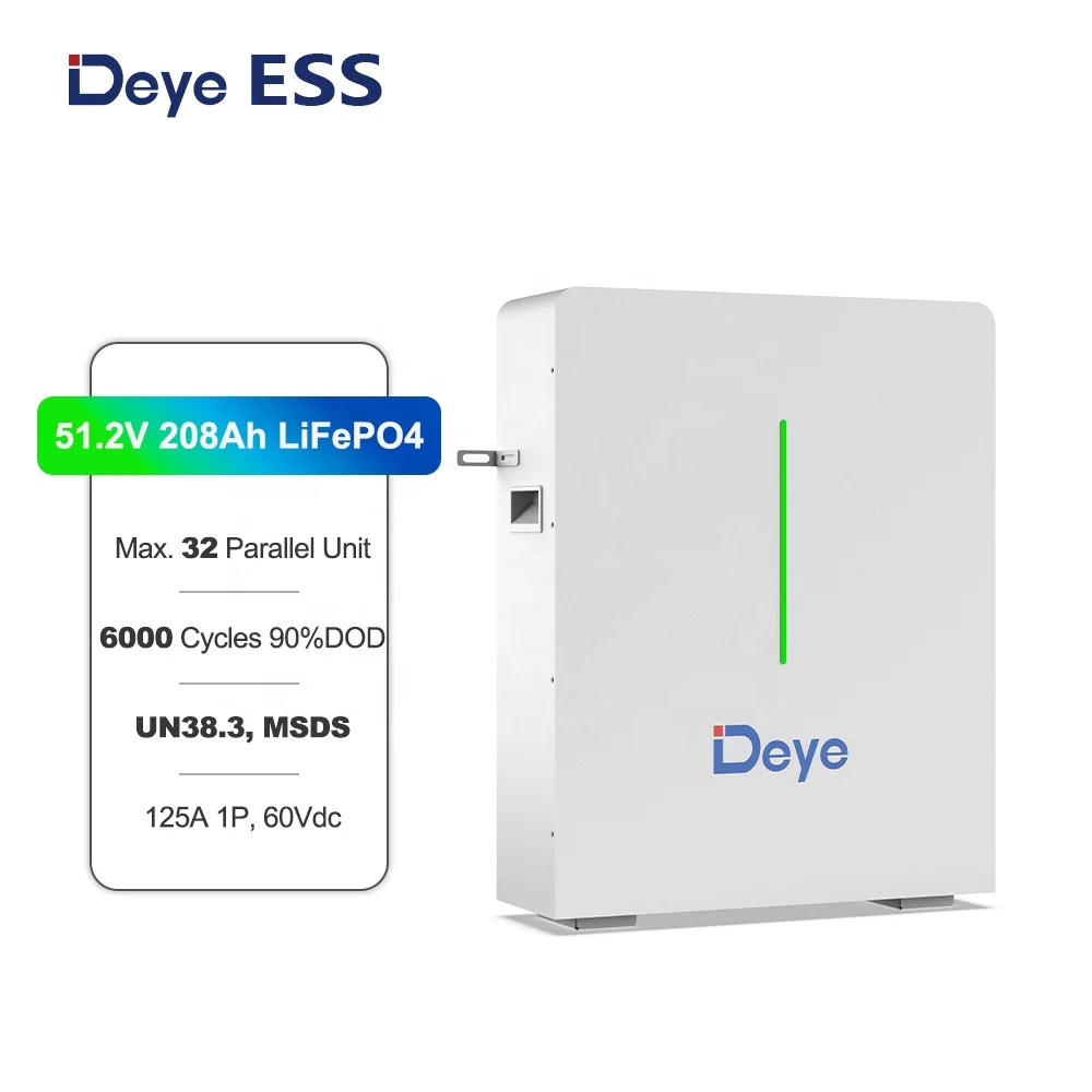 ESS RW-G10.6: LiFePO4 Lithium Battery with UN, CE & CB Certificates for Solar Storage Deye