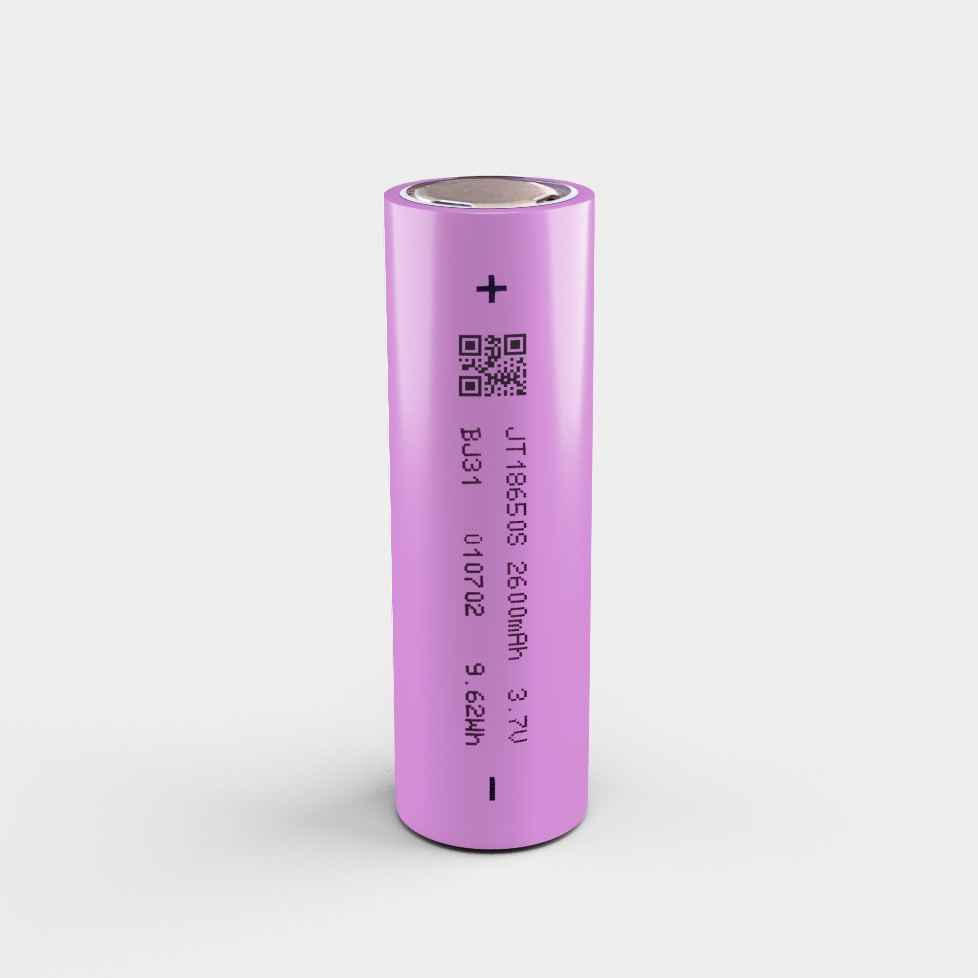 Flat head 18650 3.7V 2600mAh-3C lithium-ion battery
