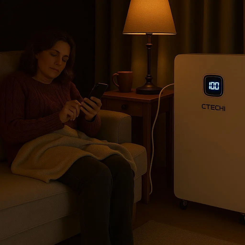 CTECHi 48v 15kWh Home Energy Storage  Battery with APP Control 314Ah LiFePO4 Cell 8-10kw Energy Storage System for Residential