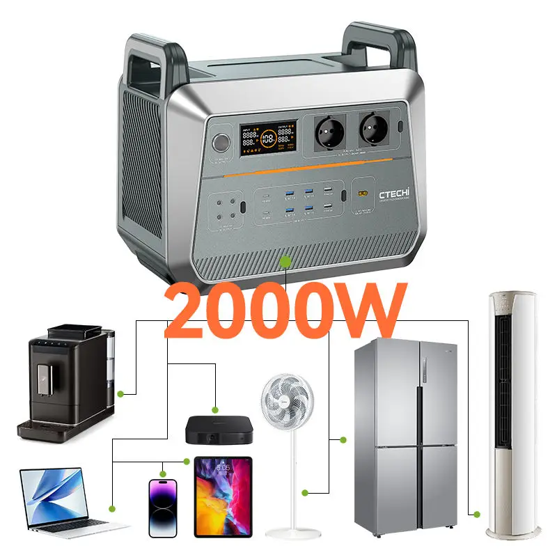 CTECHi's Portable Solar Generator Power Station 2-3kW Emergency Home & Camping Power