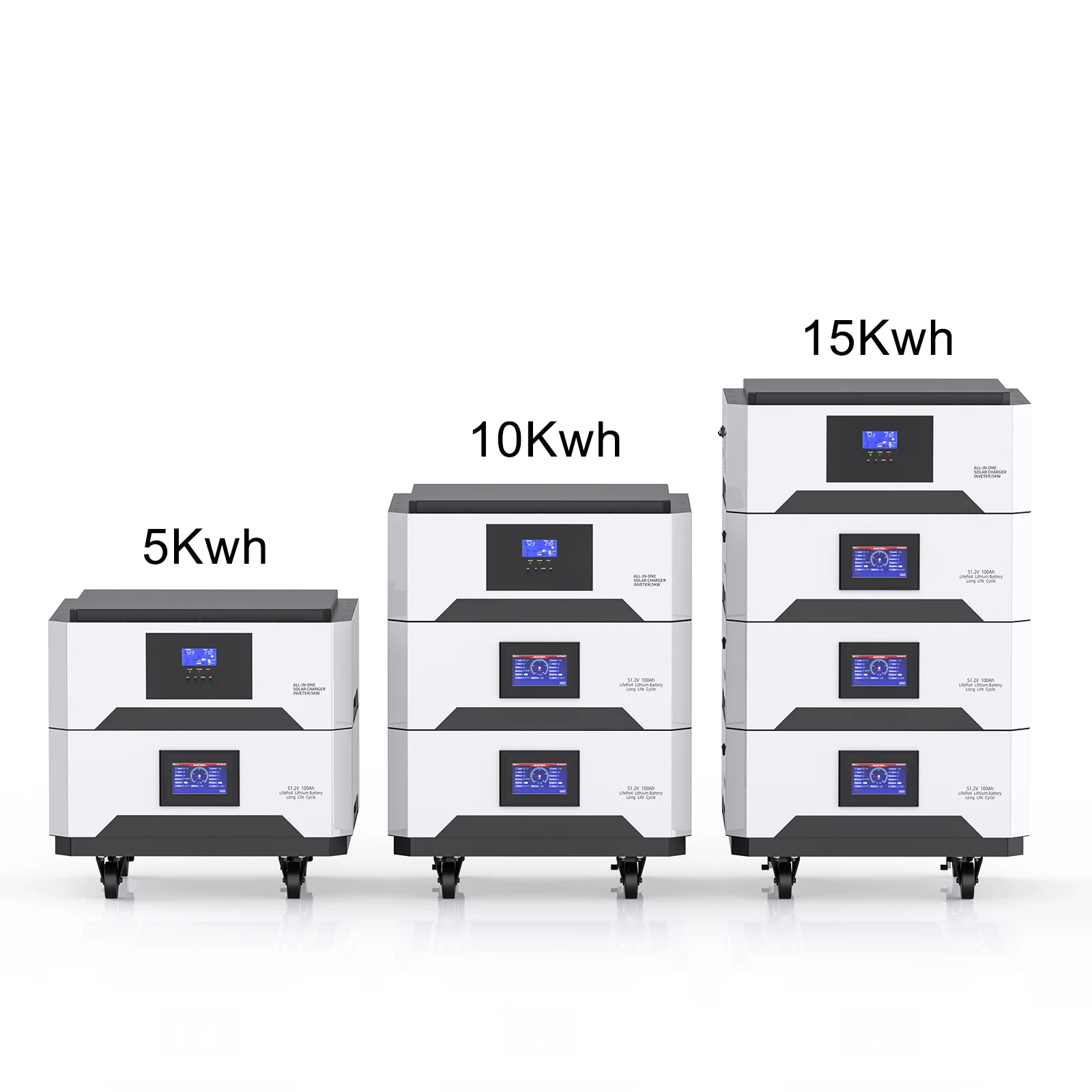 Avepower 48V 10-50KWH All in One Energy Storage Battery Stackable 51.2V LiFePO4