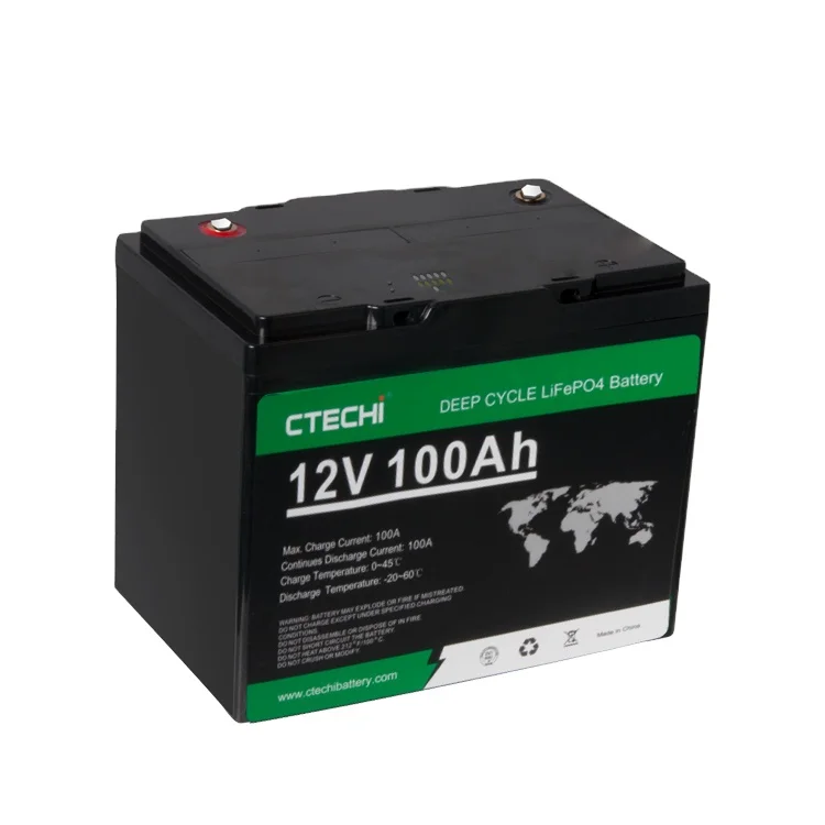12V 50AH-600AH  LiFePo4 Prismatic Solid state Lithium Ion Energy Storage  Battery for RV Deep Cycle CTECHI