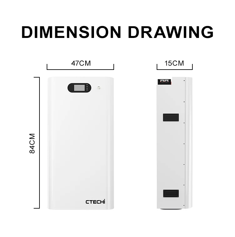 48V 51.2V 100Ah 280Ah  Wall Mounted LiFePo4 Lithium Ion Battery Power Wall  fo 5- 15KWhr Home Solar Energy Storage  CTECHi