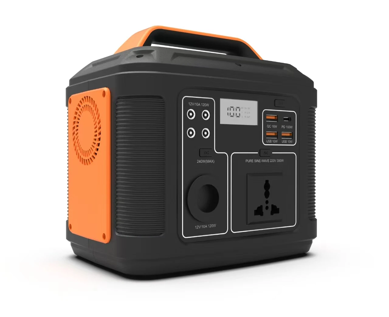 Portable Power Station: Fast Charging Solar Generator with AC Outlets & LED Light Elecnova