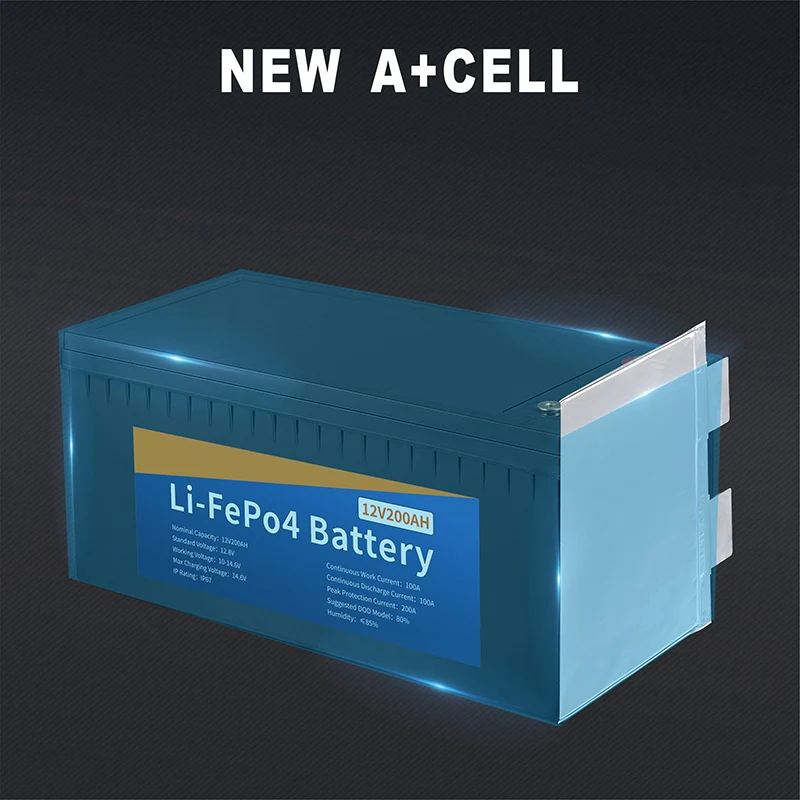 LiFePO4 Battery Packs 12V 7Ah-200Ah Lithium Ion for Solar Storage Golf Carts SUBMARINES