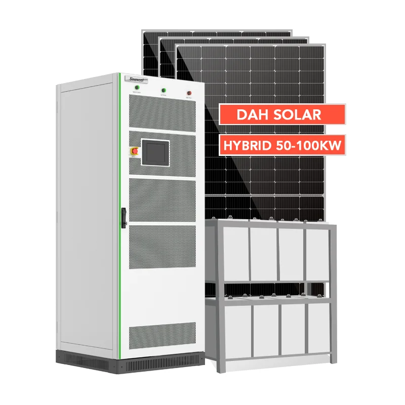 Commercial Solar Energy Storage - 100KW Lithium Ion System Customized for roof/ground DAH