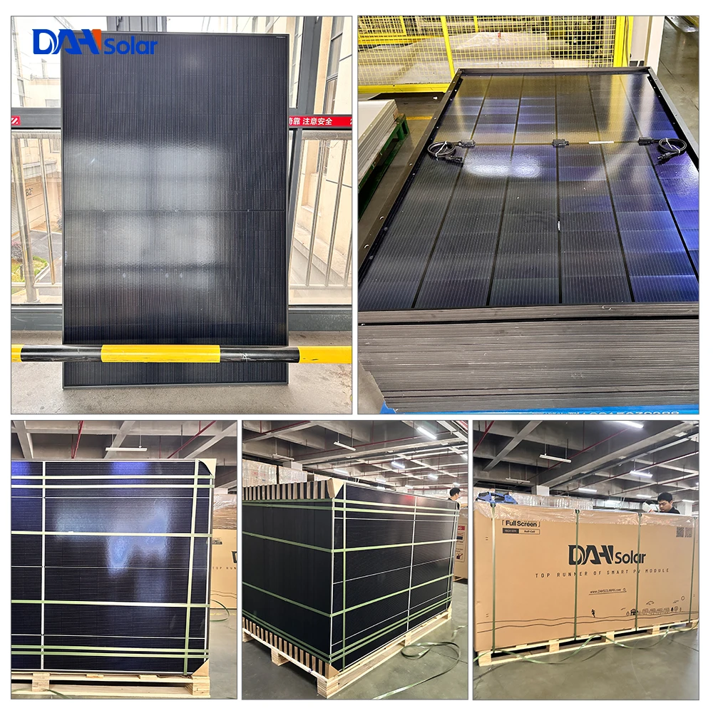 DAH 182-Cell Solar Panel - 495W-525W All Black Bifacial