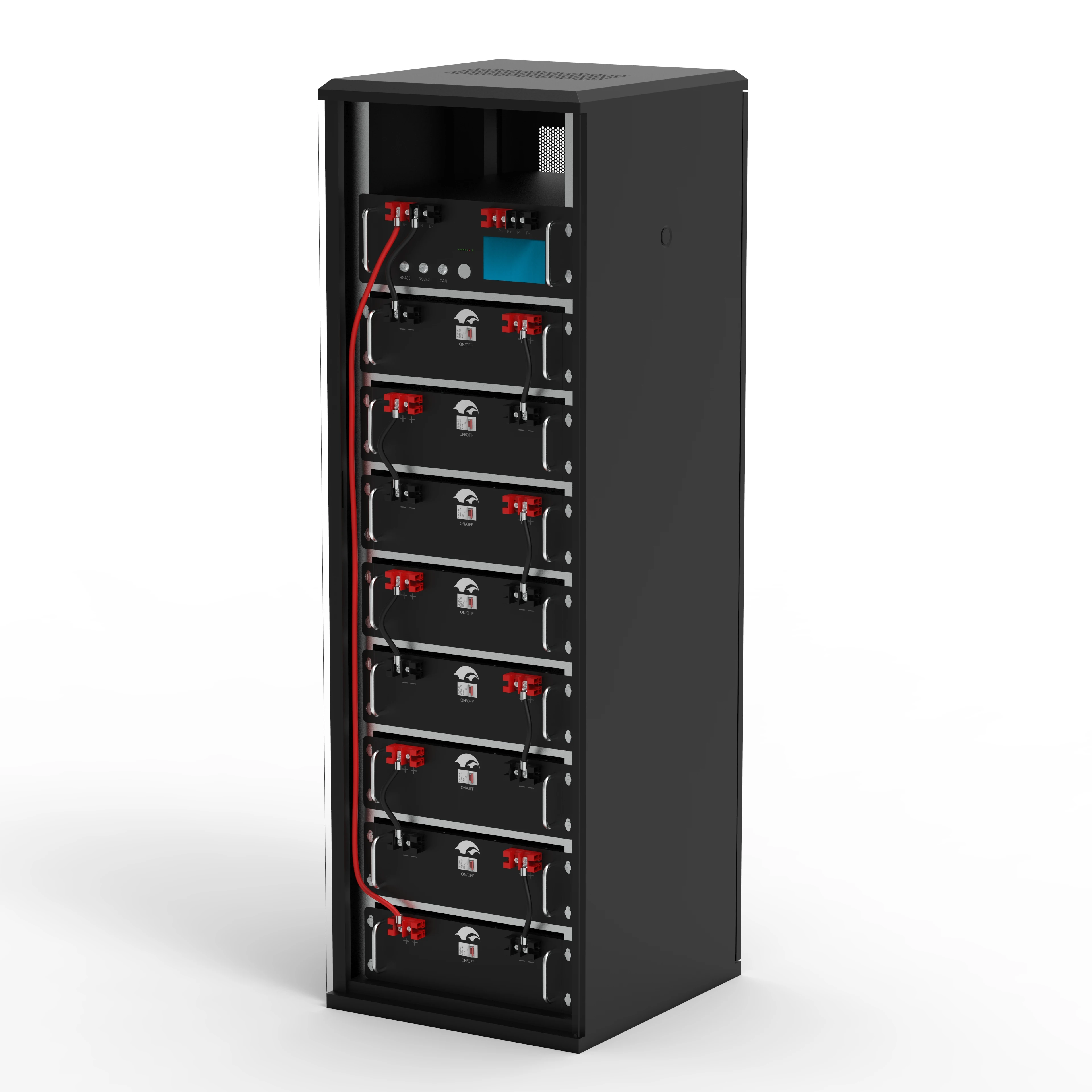 409.6V 40.96kWh LiFePO4 Battery Rack for  Solar Energy Storage Cabinet Hybrid Off grid TTN