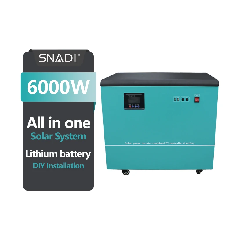 Portable Lithium Power Station 6000W Emergency Home Backup Solar Generator SNADI