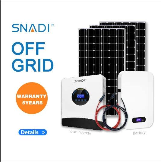 10000W Hybrid Solar Power System with 100Ah LiFePO4 Battery for Homes, Offices, and Small Businesses - SNADI