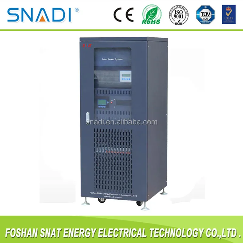 30kW 3 Phase Off Grid Hybrid Solar Inverter with Charger for Industrial Use - SNADI