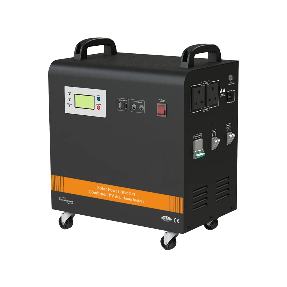 Portable Power Station 1000W 2000W LiFePO4 Solar Generator for Home Use - SNADI