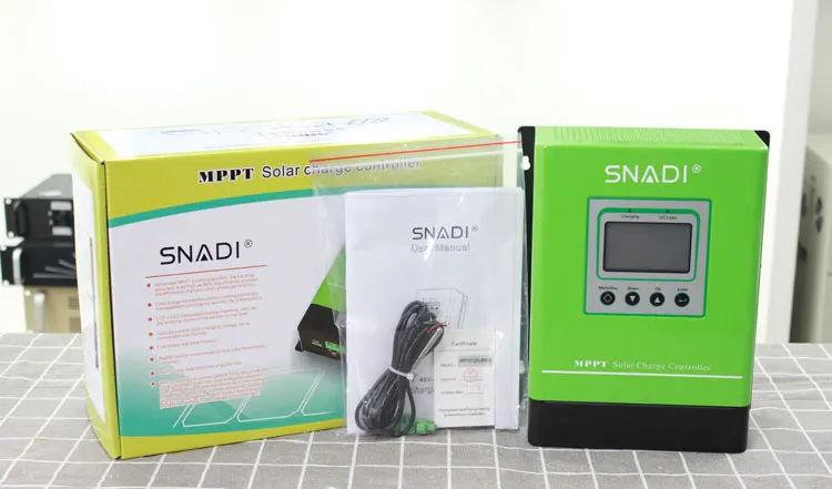 12V/24V/48V 100A MPPT Solar Charge Controller with 150VDC Input for Homes and Businesses - SNADI