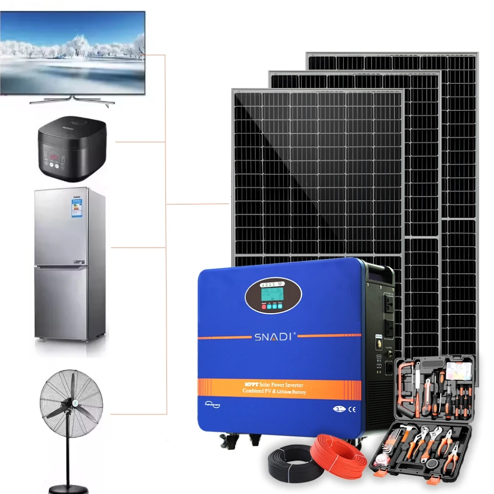 1200W All-in-One Portable Solar Power Generator with Battery - Home Off-Grid  SNADI