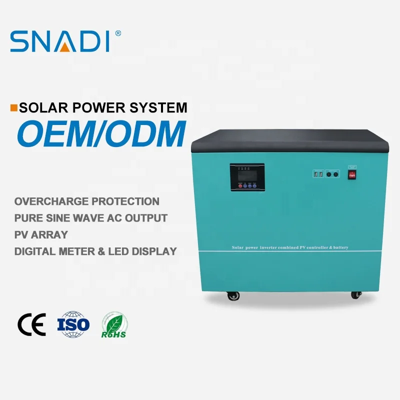 Portable Lithium Power Station 6000W Emergency Home Backup Solar Generator SNADI