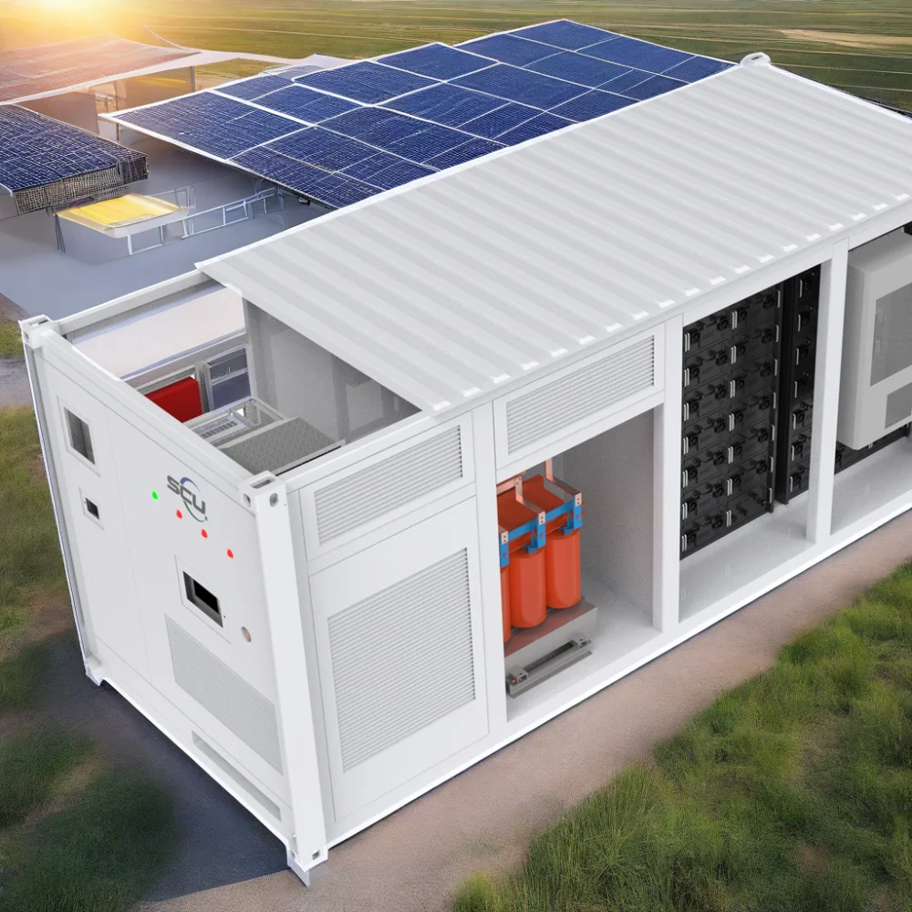 40ft Containerized Hybrid Grid Microgrid ESS BESS with LiFePO4 Batteries SCU
