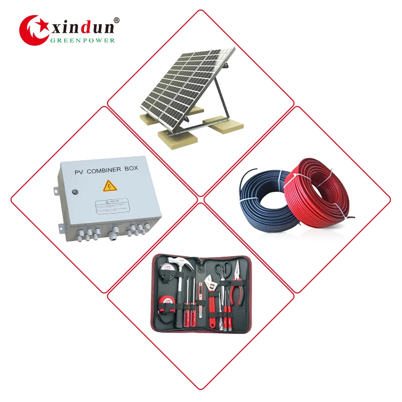 All-in-One Off-Grid Solar Power System, 3000W-5000W Hybrid Solar Panel Kit for Home Use Xindun