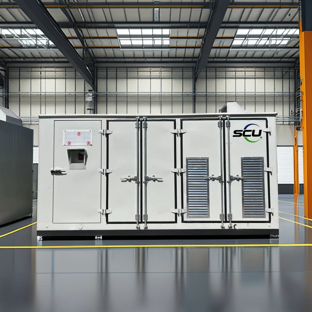 Solar Energy Storage Container 10ft-40ft with 1-2MWh Capacity and LiFePO4 Batteries Air Cooling SCU