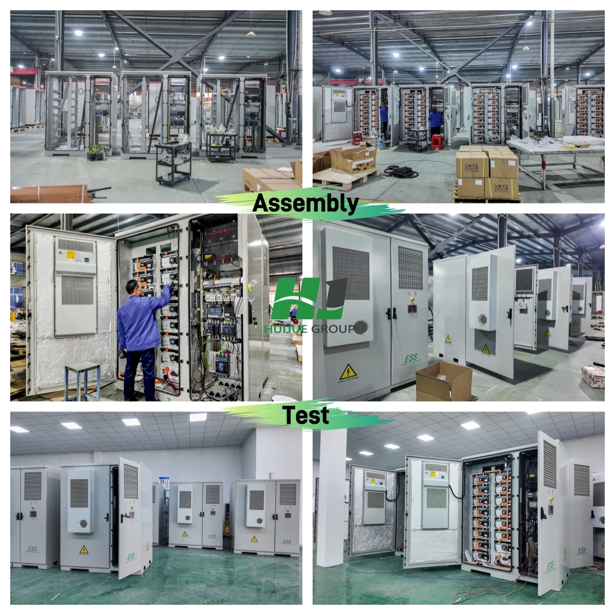 Commercial Energy Storage Battery Cabinet | 200kW/200kWh Lithium-ion | Solar System Kit HJ