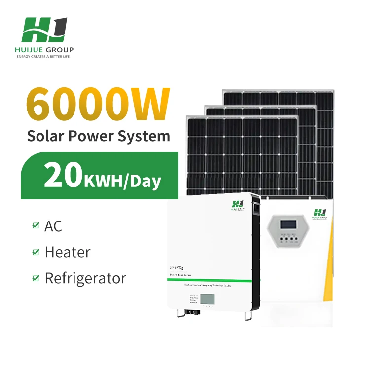 Complete Home Solar System Kit 5kw 6kw 8kw 10kw Hybrid Solar Battery Energy System 10kwh 20kwh 30kwh 40kwh Lithium Batterie HJ