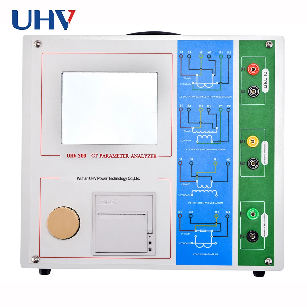 UHV-300 CT PT Analyzer - High Precision Secondary Winding Resistance & Load Current Tester