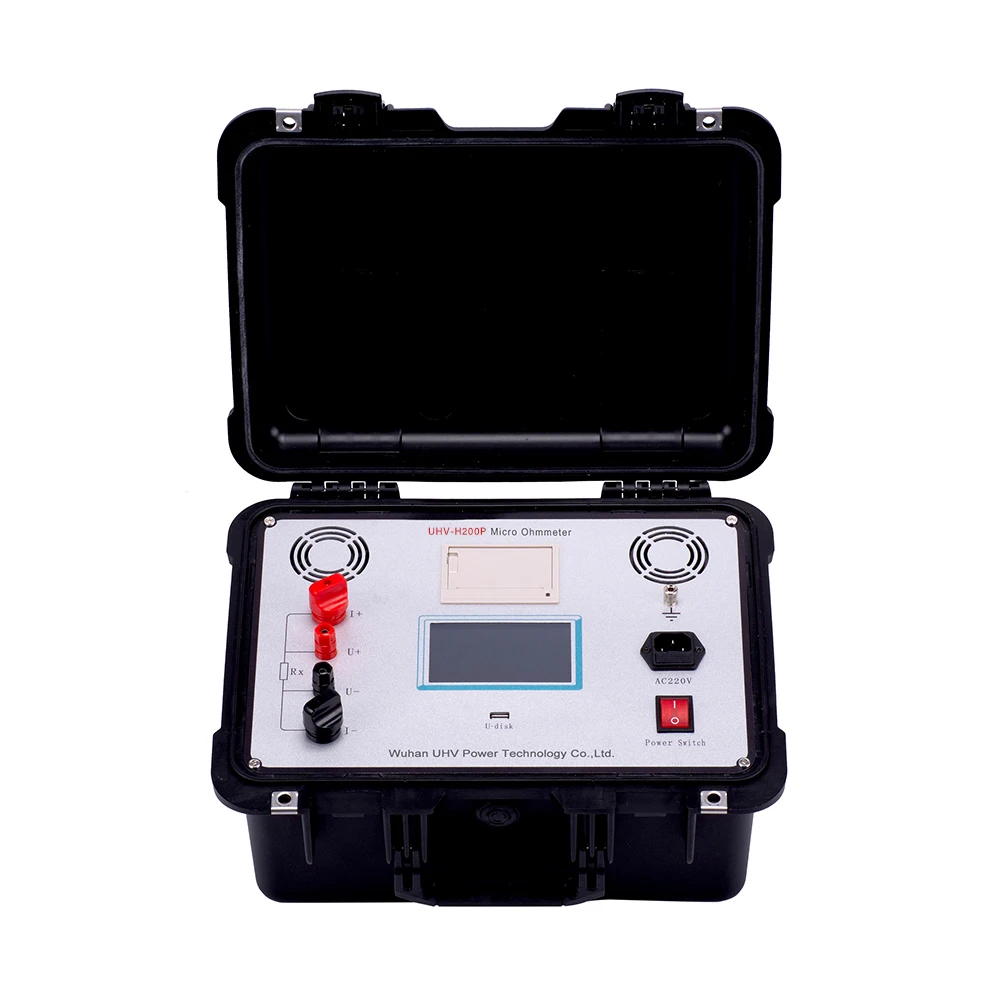 UHV-H200P High Precision DC Circuit Breaker Tester - Micro Ohm Meter for Dynamic Contact Resistance