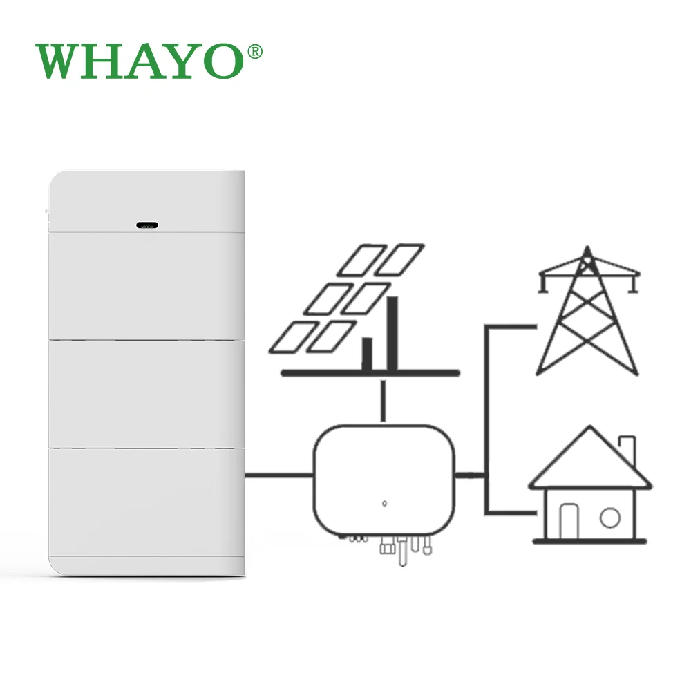 10kWh-15kWh Stackable Home Energy System - 51.2V LiFePO4 Battery Pack for Residential & Off-Grid Use - Whayo