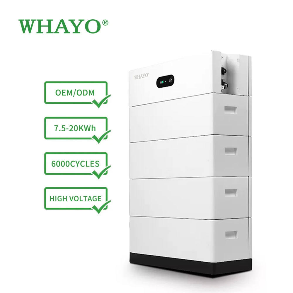 5kWh-25kWh Vertical Power Wall LiFePO4 Battery - 48V High Capacity Energy Storage - Whayo