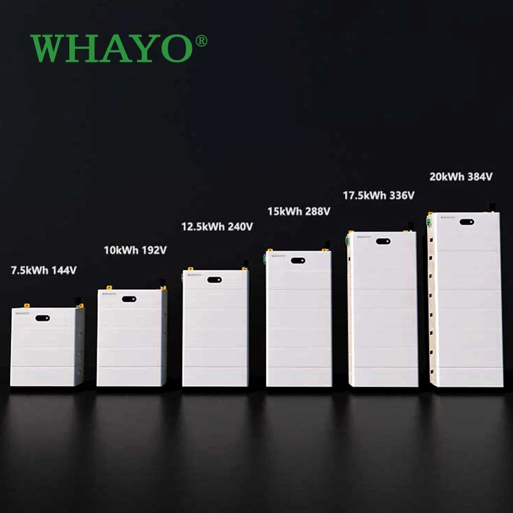 5kWh-25kWh Vertical Power Wall LiFePO4 Battery - 48V High Capacity Energy Storage - Whayo