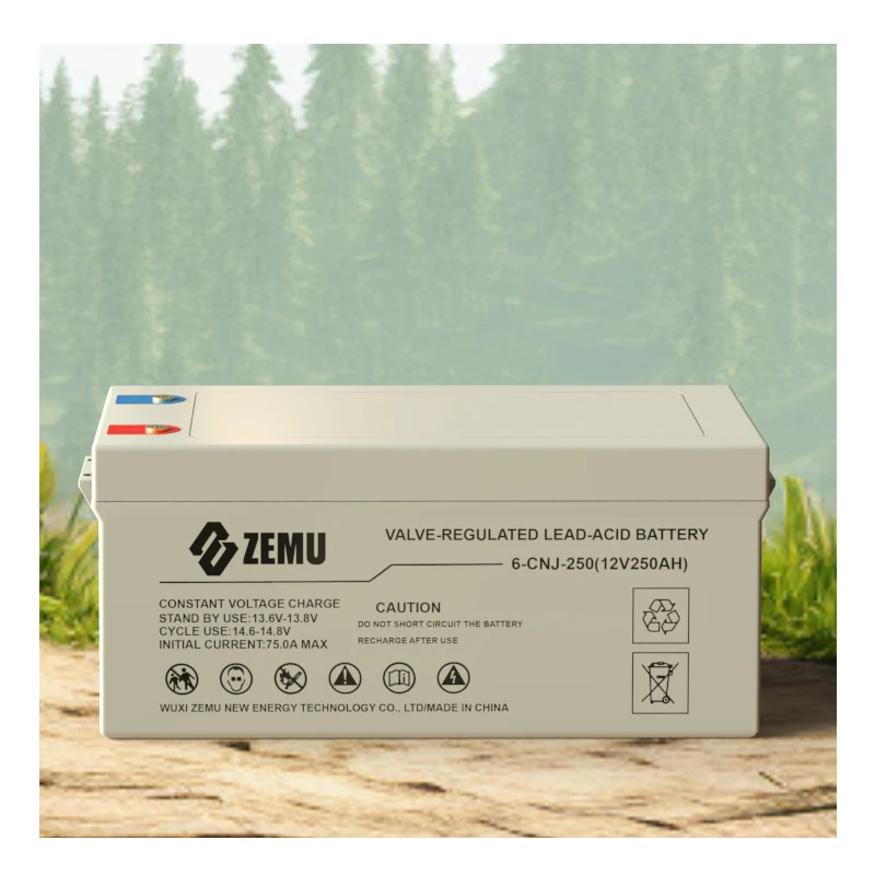 Zemu Long-Life 12V Gel Battery - 100Ah to 250Ah for Golf Carts, UPS & Marine Use