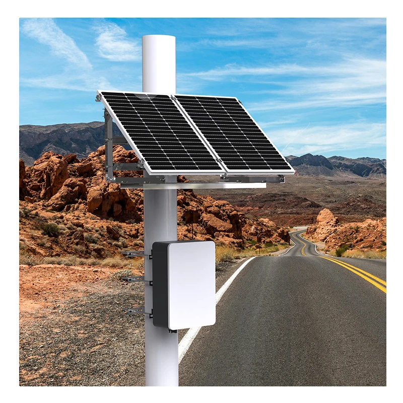 Zemu Solar-Powered Surveillance System - 30Ah Battery, 810W Solar Panel for Remote Security